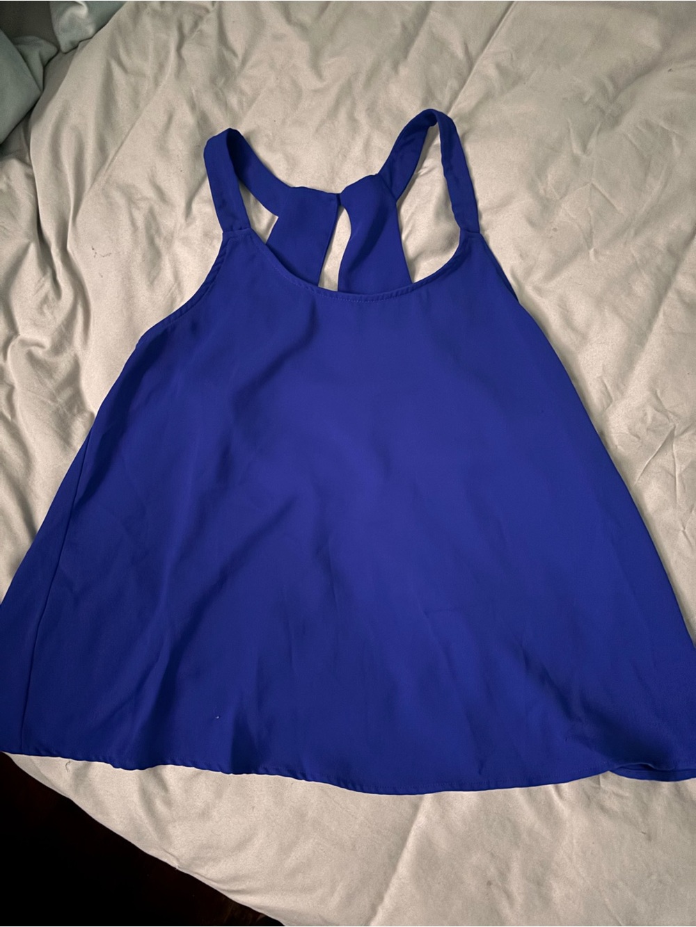 Women’s Blue Racerback Tank Top